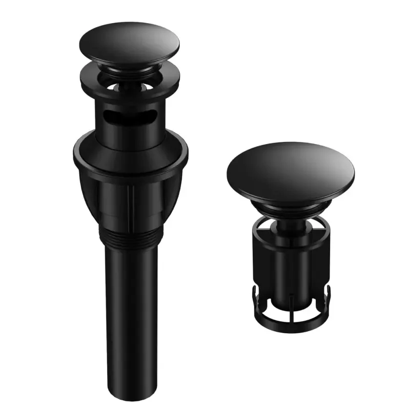 Hot Sales Pop Up Sink Drain with Overflow Sink Drain for Bathroom Vessel Sink- Polished Chrome Gold Brushed Matte Black