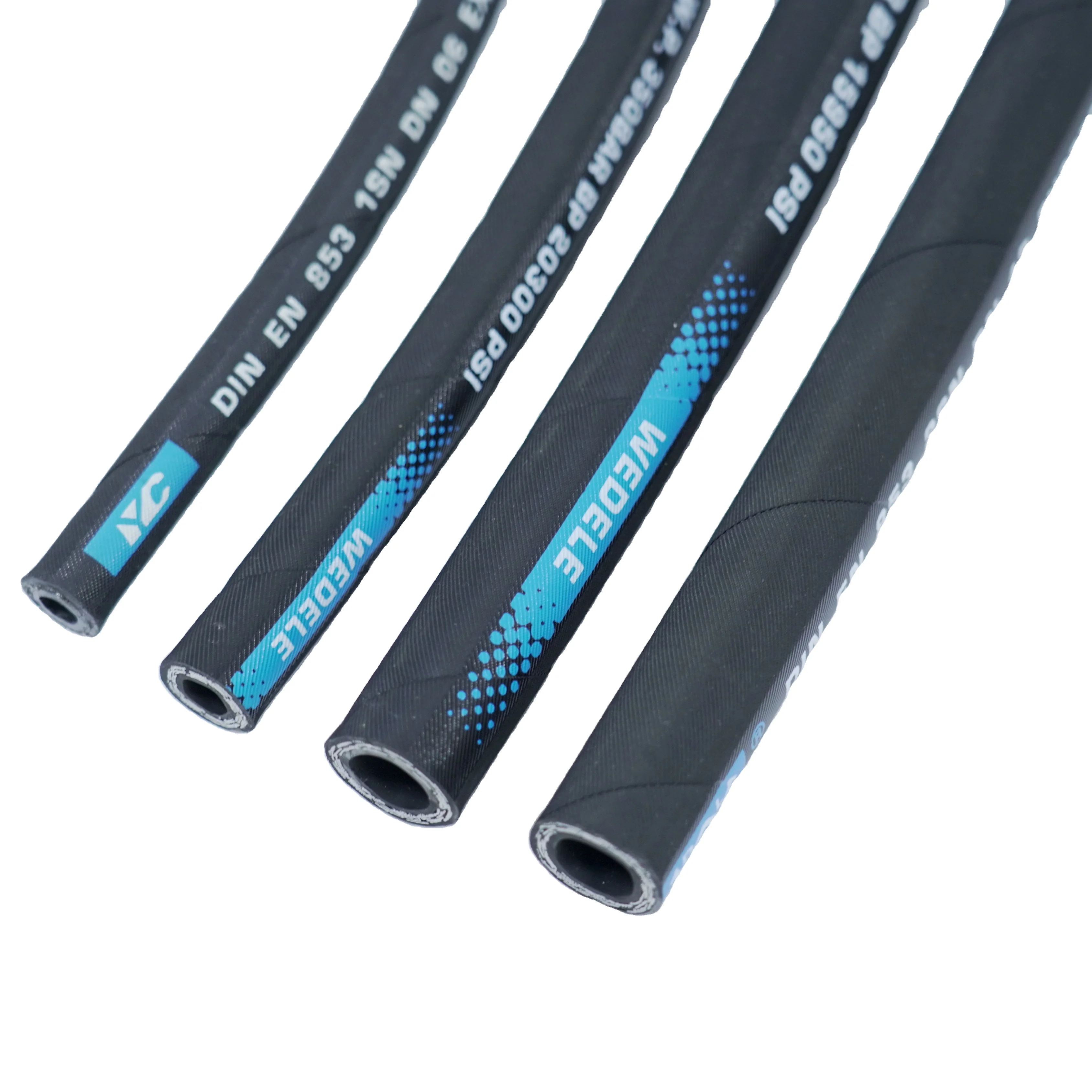 DN10 SAE100 R2 high pressure rubber 2 wire  hydraulic hose