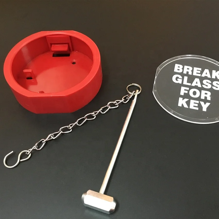 Round plastic key box for fire alarm come with hammer price
