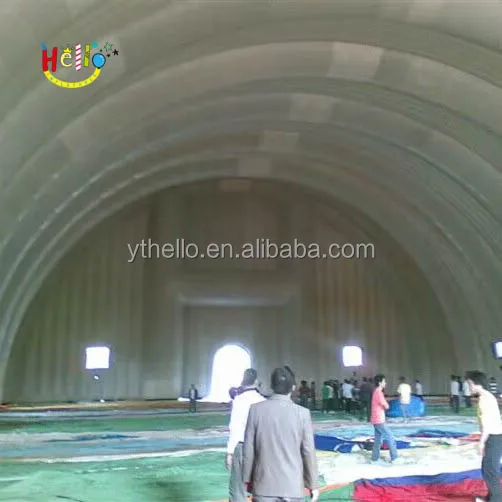 Giant Commercial Inflatable Storage Warehouse Building Tent Black huge inflatable aircraft hangar