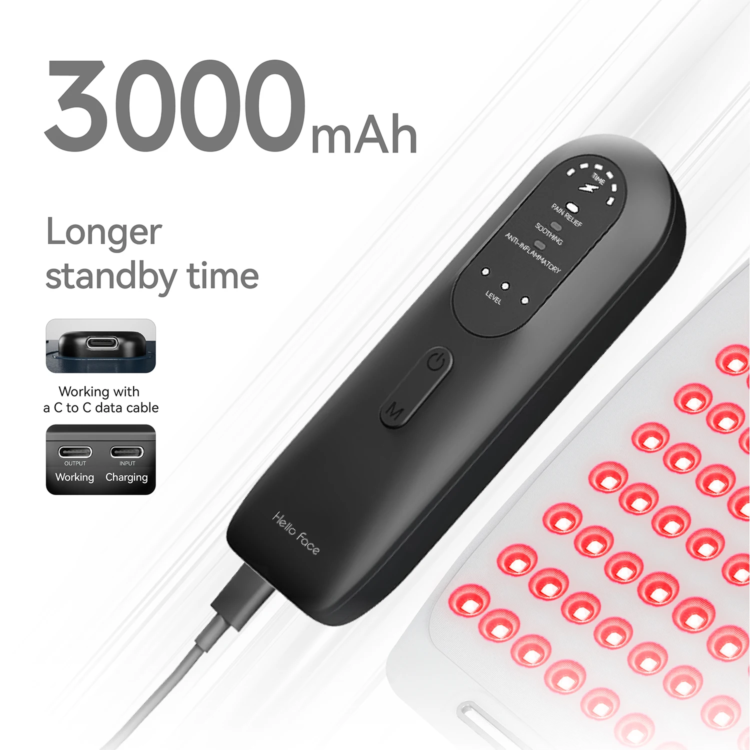 PDT Light Therapy Neck Wrap Belt Full Body Infrared Therapy Pad Skin LED Device Red Light Therapy For Sciatica