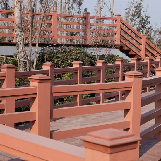 LANDING High quality wpc composite garden handrail balustrades handrails deck railing for sale