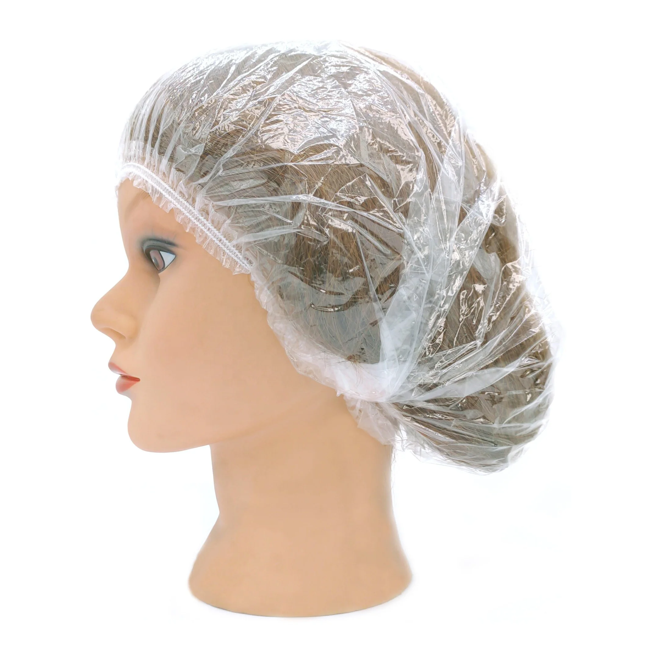 Best Seller PE Shower Cap Clear Plastic Shower Cap For Bathroom