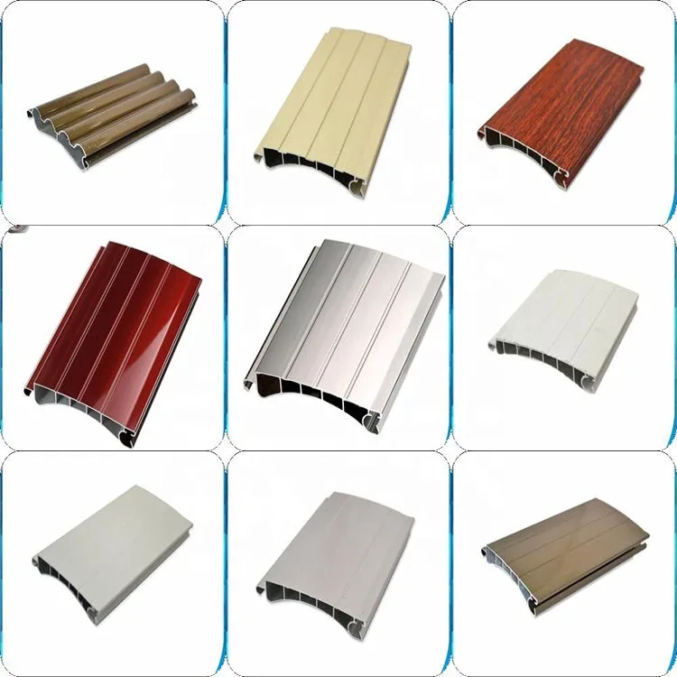 Extruded Aluminium Alloy Profiles Electric Roller Door Slats For Roller Shutters