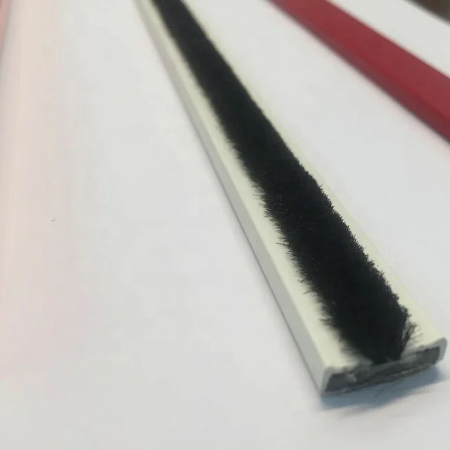 Window car accessories aluminium door threshold customized seal self-adhesive sealing brush weather strip