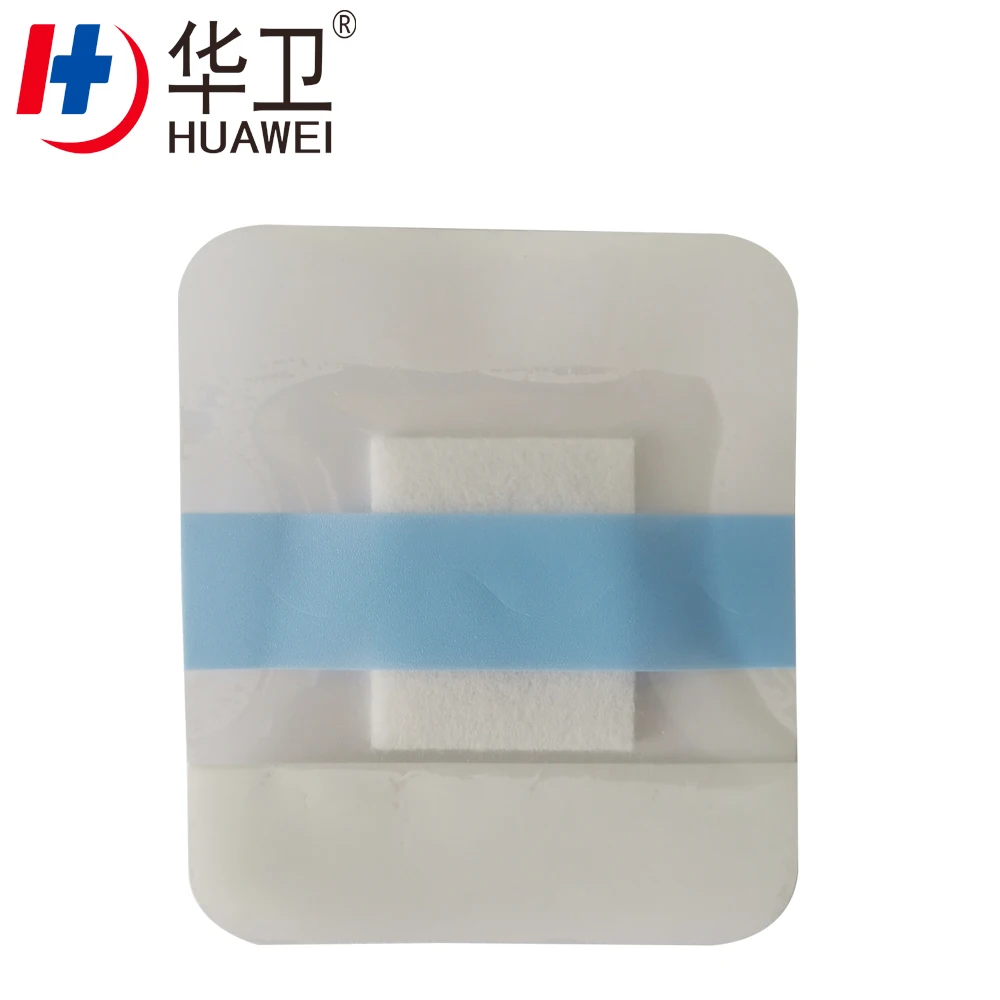 medical adhesive sterile transparent film wound dressing 10*10cm