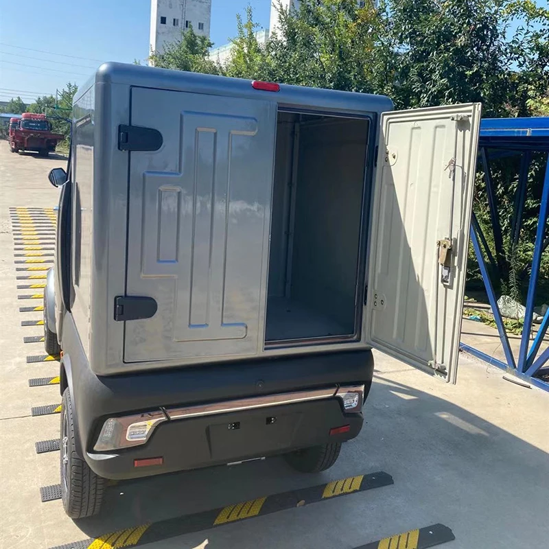 Yumbo eec 4 wheel electric cargo vehicle mini electric van for transport goods in urban area made in China