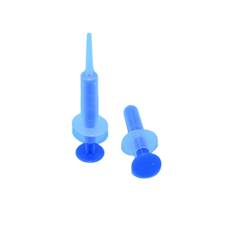 Medical Grade Plastic 5ml Disposable Dental Impression Irrigation Syringe Direct Tip