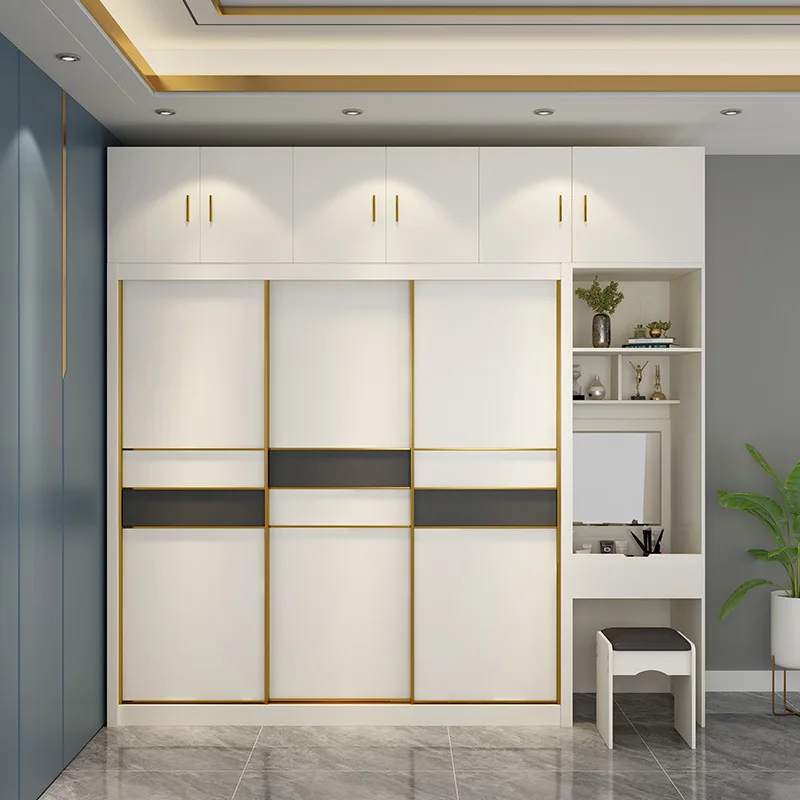 Professional Manufacturer Custom 200Cm Minimalist Wooden Closet Wardrobe Armarios De Cozinha