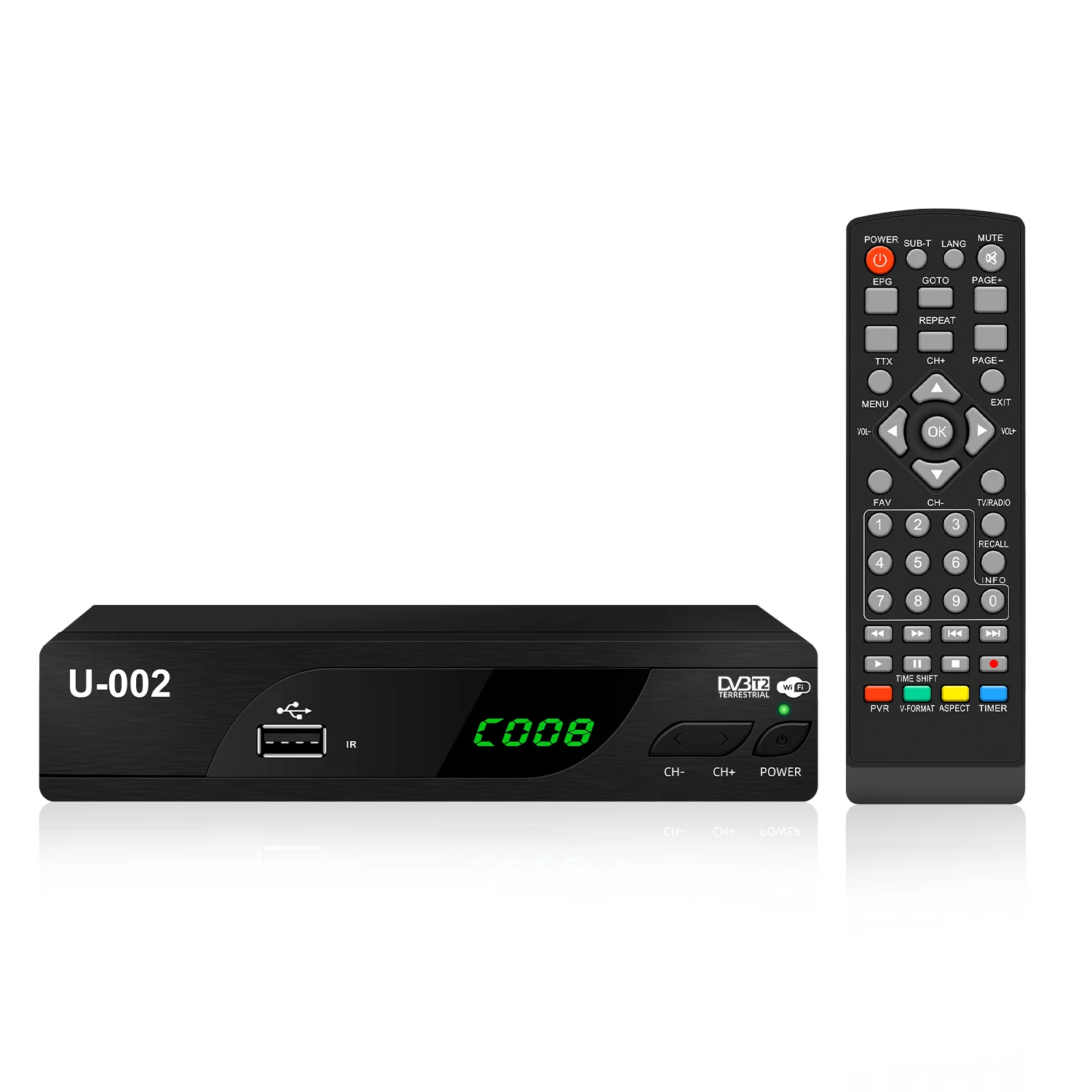 SNI Colombia SKD CKD EMC EWS  512Mb 6Bit  EU OEM 1000 free to air channels MP3 STB DVB T2 C TV tdt set top box