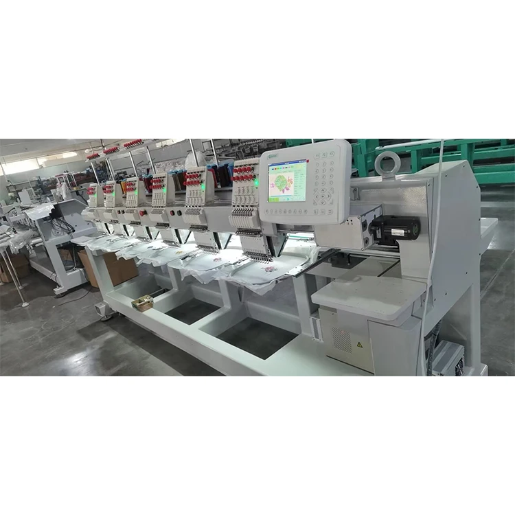 6 heads embroidery machine Industrial use computerized 12/15 needles socks embroidery device DAHAO computer