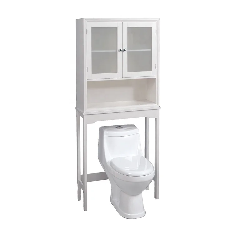 
china Space Saver corner Towel Storage 3 tier MDF over the toilet, space saver toilet storage mdf 
