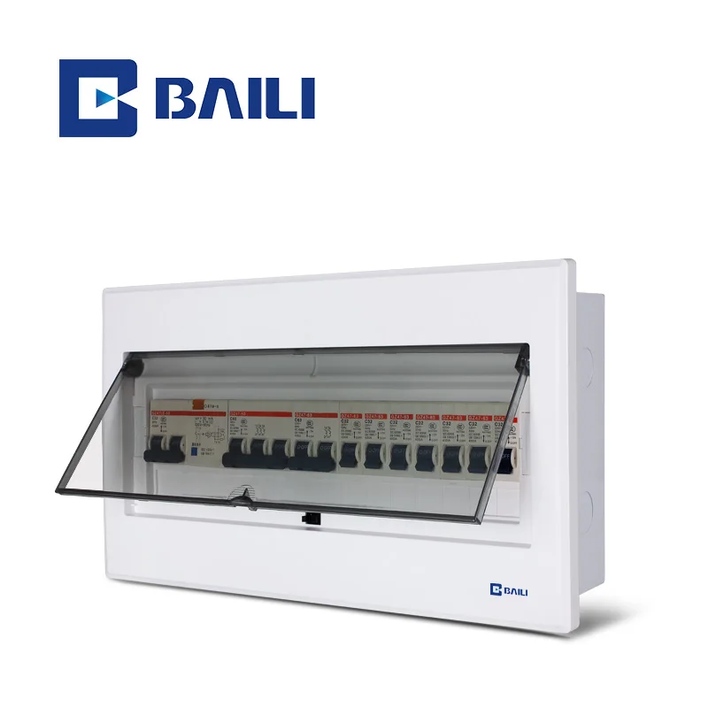 BAILI V8 16way wholesale Flush mounting Metal & Plastic power protection MCB box electrical Distribution Box