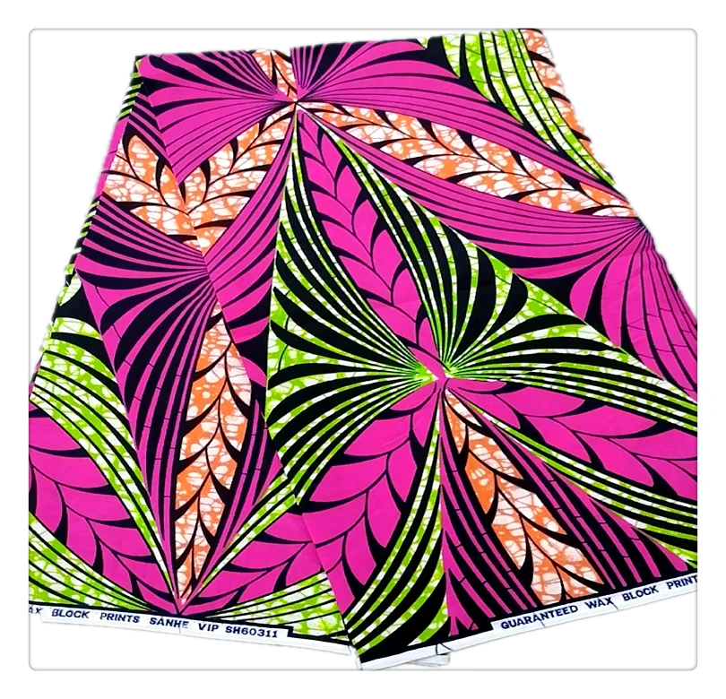 High quality 100 percent cotton Veritable African Wax Fabric Nigerian Ankara Block Print Batik Fabric For Sewing