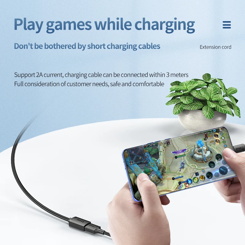 Jasoz USB 2.0 0.5m 1m 1.5m 2m 3m 5m 8m 10m AM-AF Extension cable Usb A Male To Female Data Cable