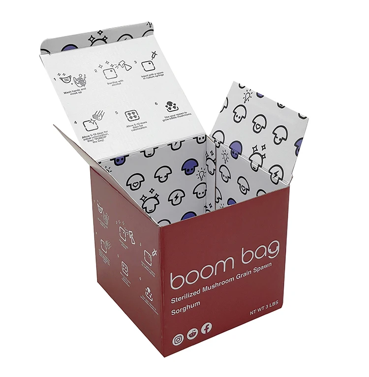 E-commerce Mailer Box Packaging Carton Plain White Shipping Delivery Box