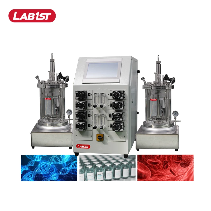 Лабораторный ферментационный реактор Lab1st 1 л 2 л 3 л 5 л 7 л 10 л лабораторная шкала биореактор ферментационный резервуар Топ Биореакторы