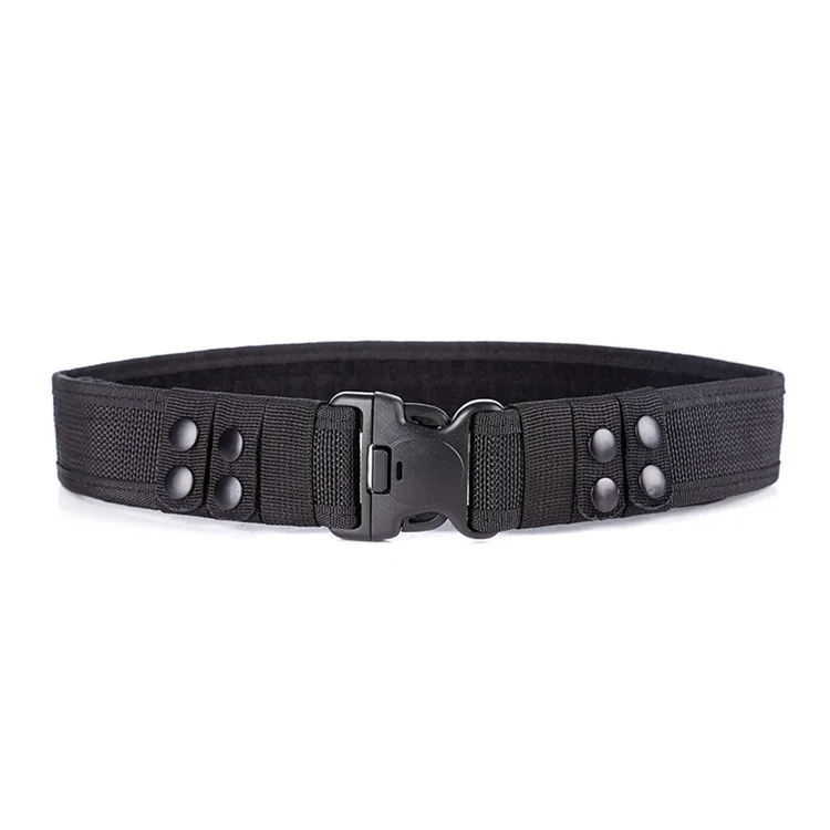 New Type Custom 125cm Black Green Khaki Six Adjusters PP Webbing Quick Release Plastic Buckle Men Tactical Military Belt