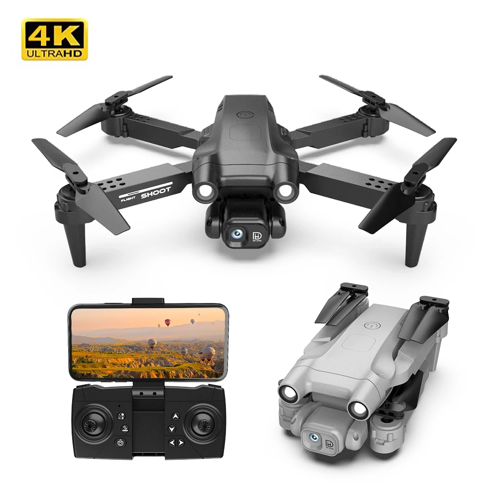 GT2 Mini Drone 4K Double Camera HD WIFI FPV Obstacle Avoidance Drone motor Optical Flow 4 axis Aircraft RC Helicopter Toys
