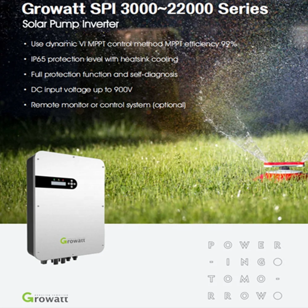  Growatt трехфазный 380 В MPPT Инвертор солнечной энергии VFD драйвер солнечный насос инвертор для оросительной