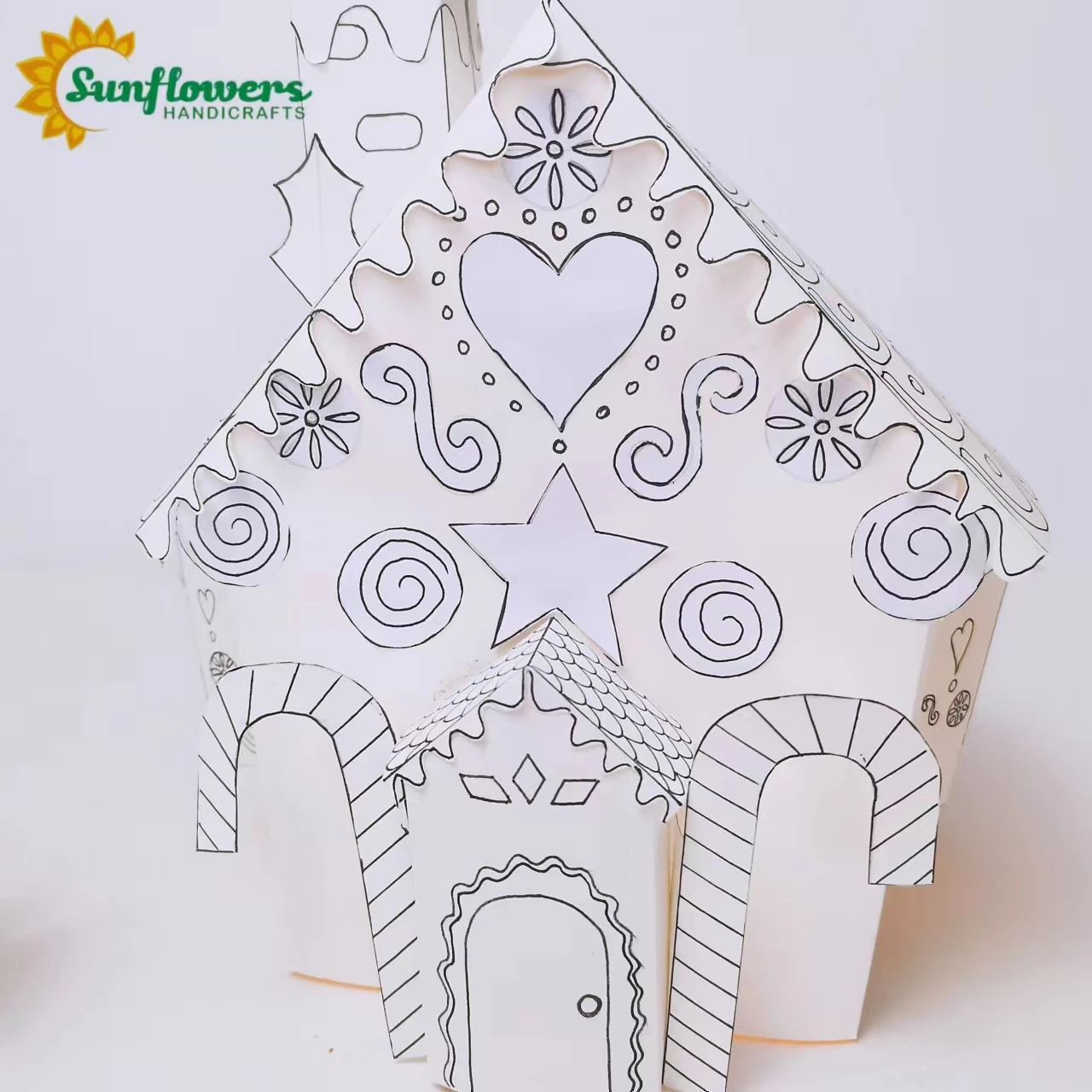 3D Christmas Greeting Cards Set Customizable Handmade Painting for Kids Creative DIY Educational Paper Toys Unisex