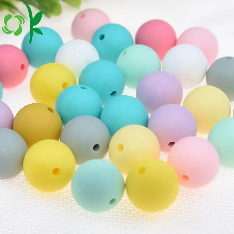  OKSILICONE многоцветные силиконовые бусины 15 мм круглые для прорезывания зубов не содержит Бисфенол А изготовления ювелирных