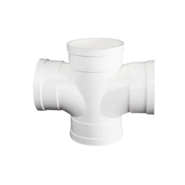 Top quality Chinese supply 4.5x3.2mm pvc plastic tee fittings cross Tee for connecting water pipe