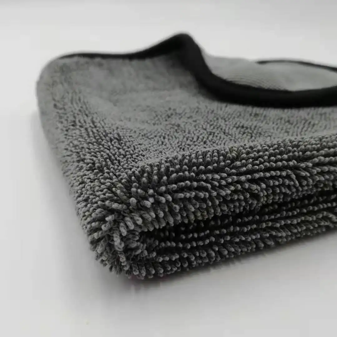 Factory Direct Microfiber Twist Car Cleaning Towel Thick Absorbent Lint-Free Car Wash Towel