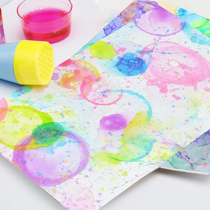 Crafts for Girls, Bubble Drawing Kit, DIY Art and Painting Supplies, Birthday Easter Basket Stuffers Valentine Gifts for Kids