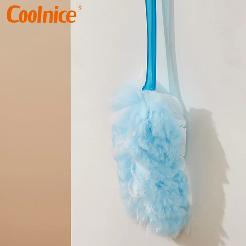 Disposable Nonwoven Microfiber Duster Kit Electrostatic Rotatable Dust Duster