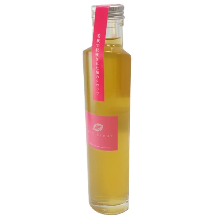 
Japanese customized luxury shape soda-lime empty clear glass syrup bottle 