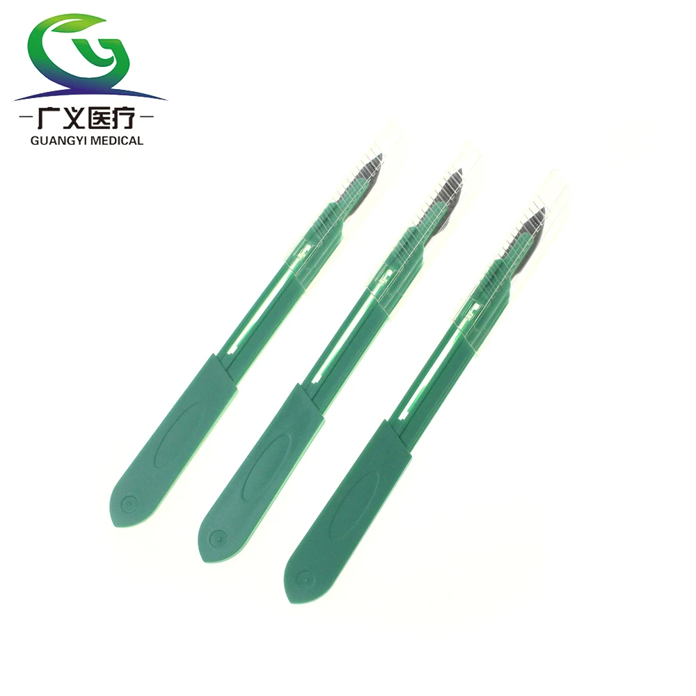 Excellent quality medical disposable retractable safety surgical scalpels is carbon steel surgical blades