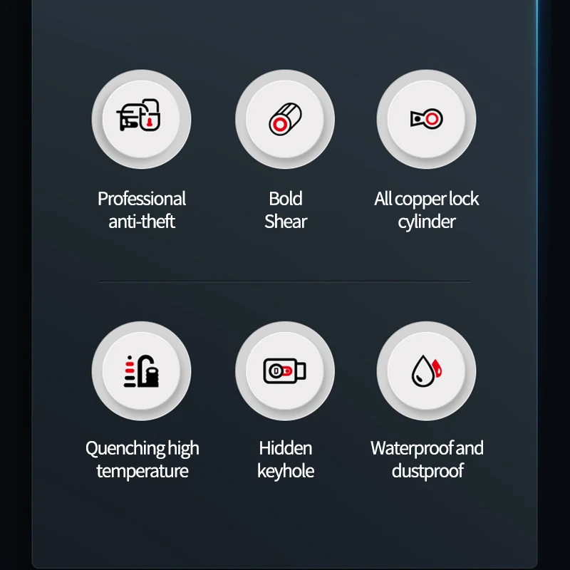 Xunting Wholesale Heavy Duty Motorcycle Bike Bicycle Key U-Lock Anti Theft U Shape Lock