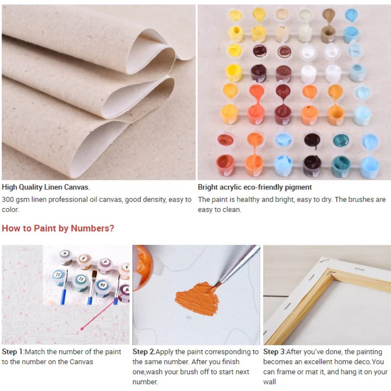 
16X20 Inches DIY Abstract Rainbow colourful Animal Pop Art Kit Lion Paint by Number for kids 