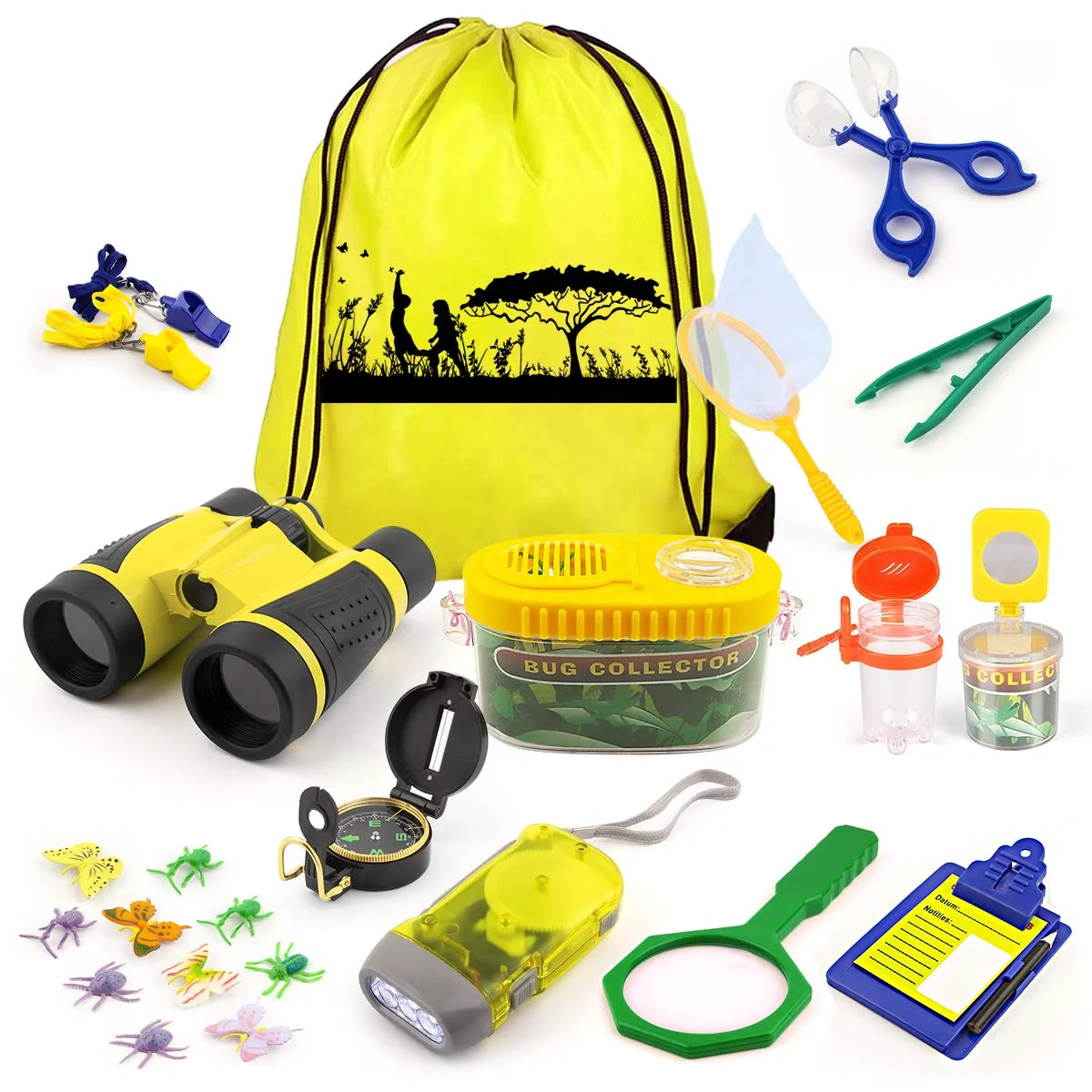Kids Explorer Kit Bug Catcher Kit for Kids with Compass Magnifying Glass Binoculars Safari Educational Gift for Kids Boys Girls