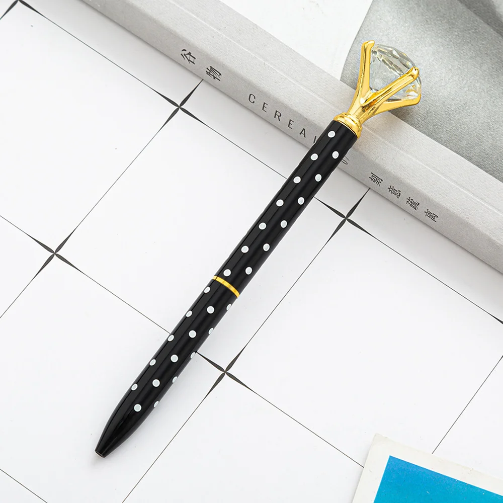 Wholesale Cheaper Promotion Multi-Design Luxury Crystal Crown Style Metal Ballpoint Pen Ball pens