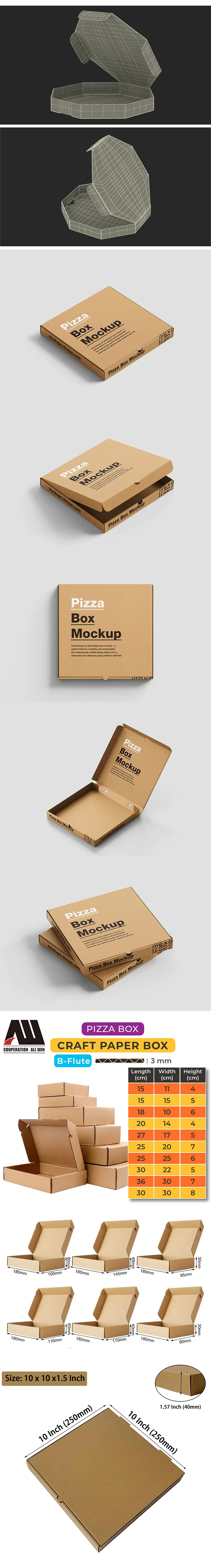 Pizza Boxes In Various Sizes And Designs To Ensure Safe Transport And Freshness Of Pizzas