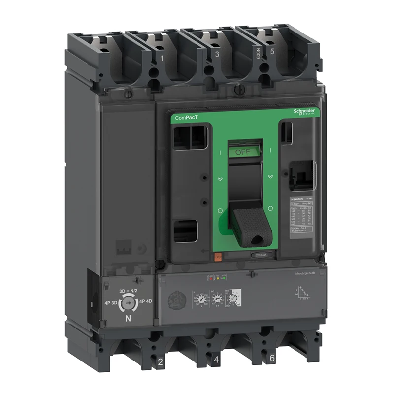 Original NSX630H 70kA AC 4P4D 630A 5.3B P-IN NSX Series Circuit breaker C63H45B630P