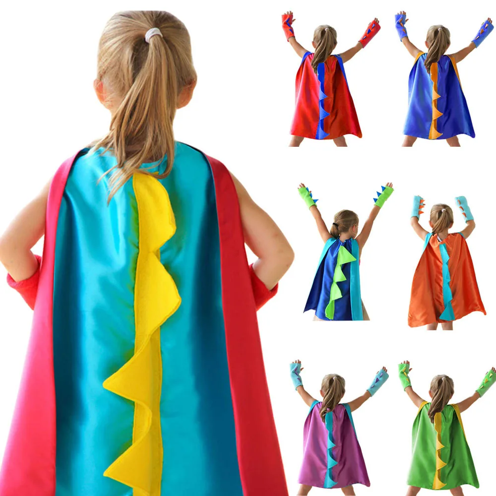 Hot Sale Kids Dinosaur Cape For Halloween Children boys Girls Carnival Costumes