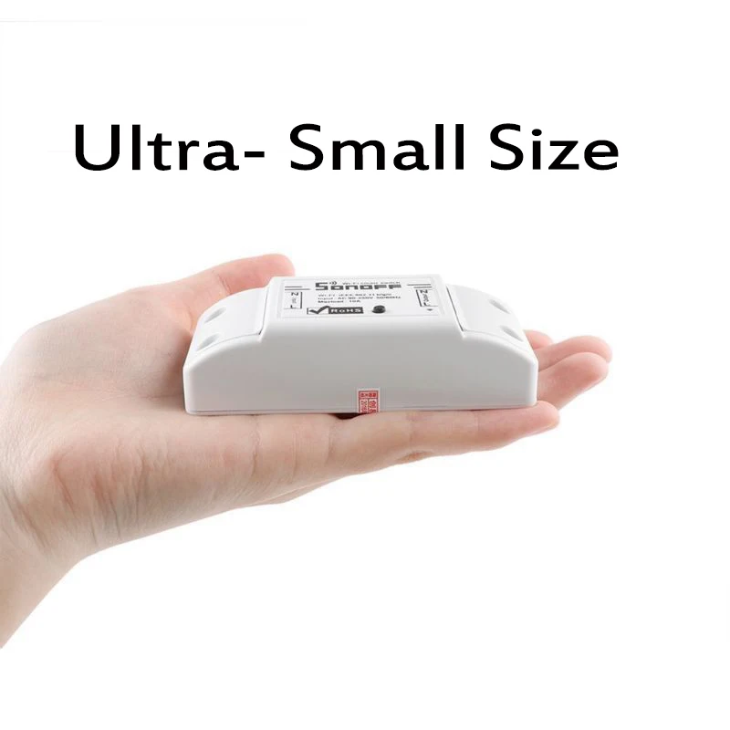 Itead Sonoff Basic R2 Wifi DIY Smart Wireless Remote Switch Domotica Light Controller Module Work with Alexa Google Home eWeLink