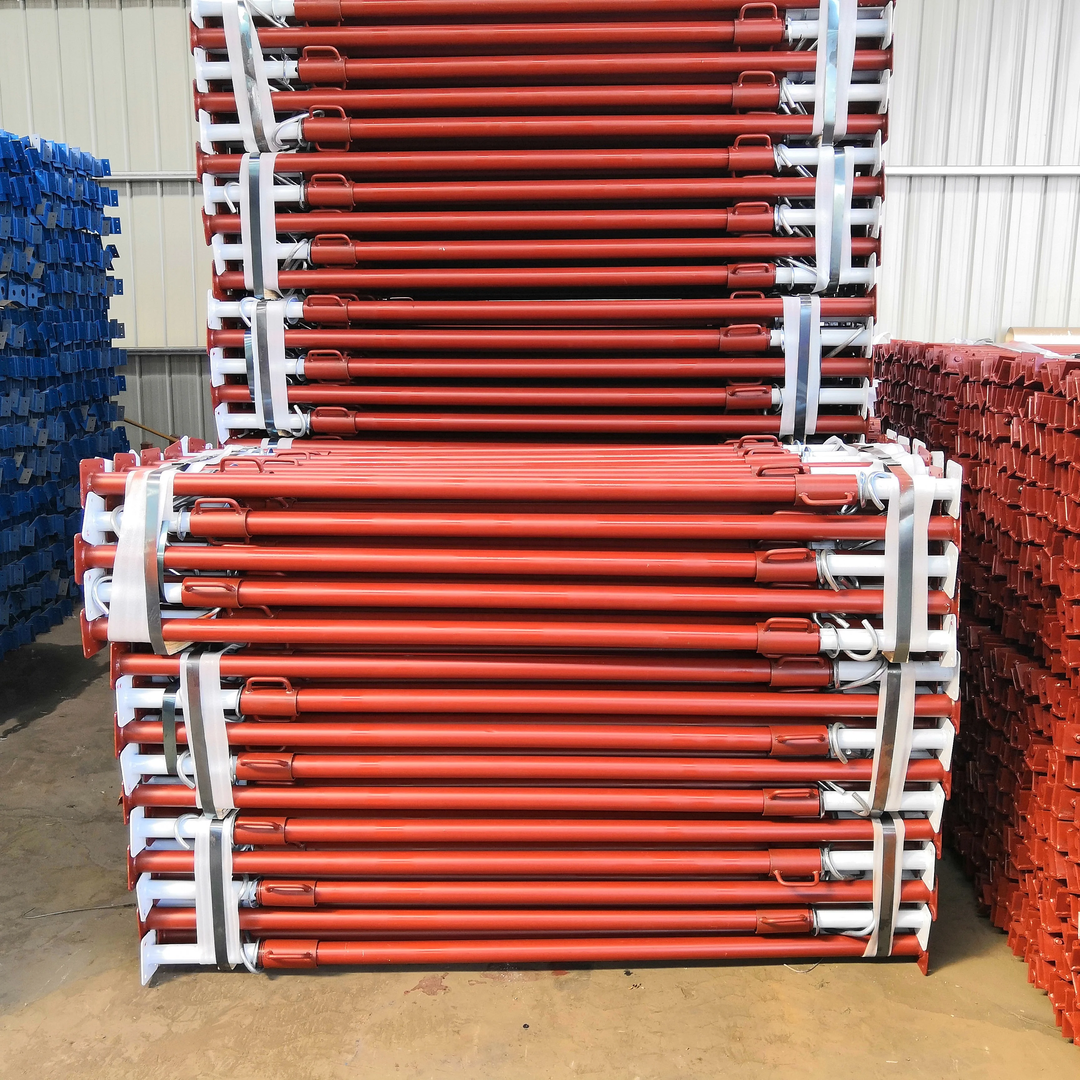 Окрашенные строительные леса регулируемая опалубка стальная опора металлическая опоры для бетонного