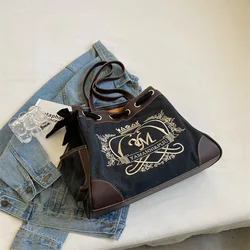 Black Handle Canvas Bag Custom Print Promotional 100% Cotton Canvas Tote Shoulder Bag Wholesale Fashion Large Canvas