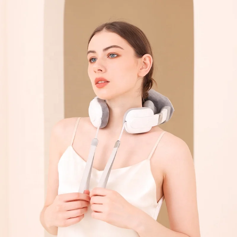 Hot Selling Electric High Quality Smart headphone-shape Neck Massager Pain Relief With Heat Deep Kneading Neck Massage Device