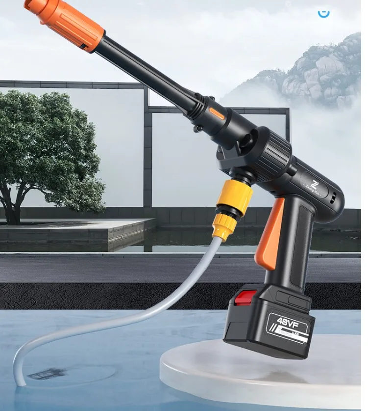 Rechargeable Multifunction High Pressure Portable Car Wash Gun Car Washing Machine Water Spray Gun