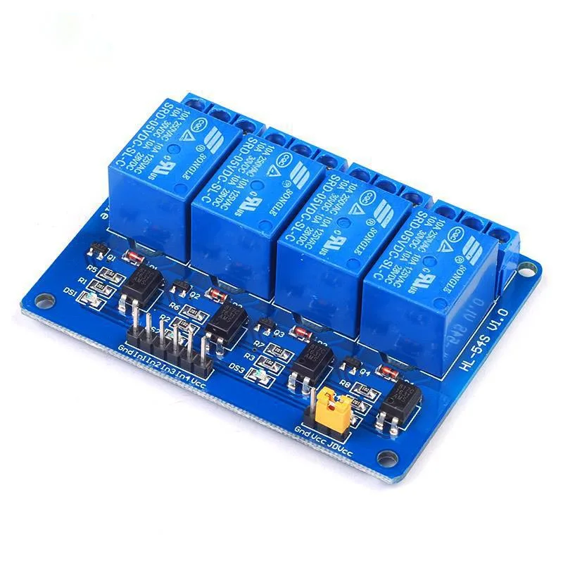 4-channel Relay Control Board With Optocoupler. Relay Output 4 Way 5v Relay Module