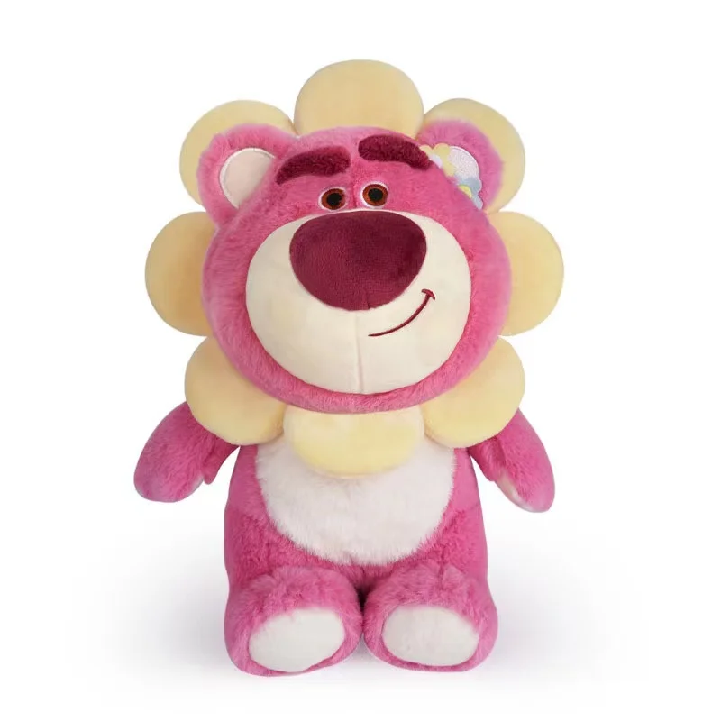 Sunflower Strawberry Teddy Bear Plush Animal Cute Soft Plush Doll Honey Bear Children Plush Pink