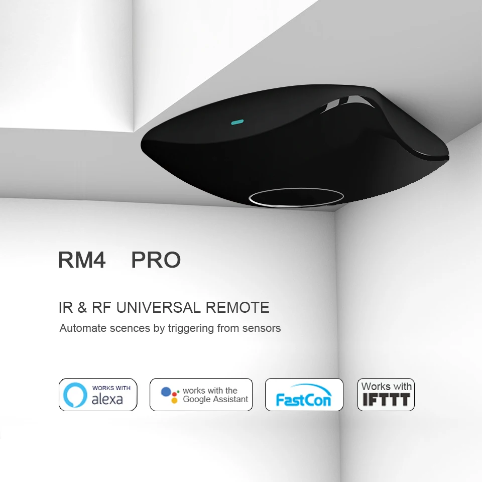 Broadlink RM4 Pro Rm4C Mini Smart Home Automation WiFi IR RF Universal Intelligent Remote Controller Work With Alexa Google Home