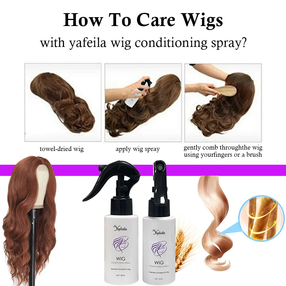 Synthetic Wig Revitalizing Shampoo and Conditioner Private Label Wig Care Products for Synthetic & Human Hair
