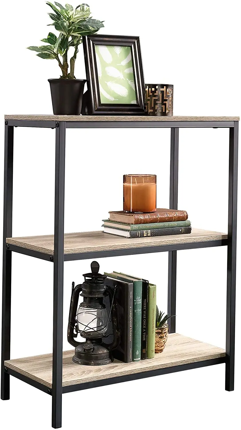 Custom Bookshelf Modern Folding Storage Shelf Mdf Display Rack Small Metal Shelving Unit