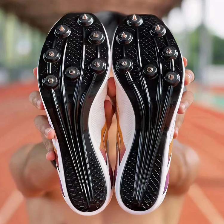 Volandy 911 Black sole Lightning Sneakers Thick sole Sprint Track and Field Sneakers Long Jump Competition